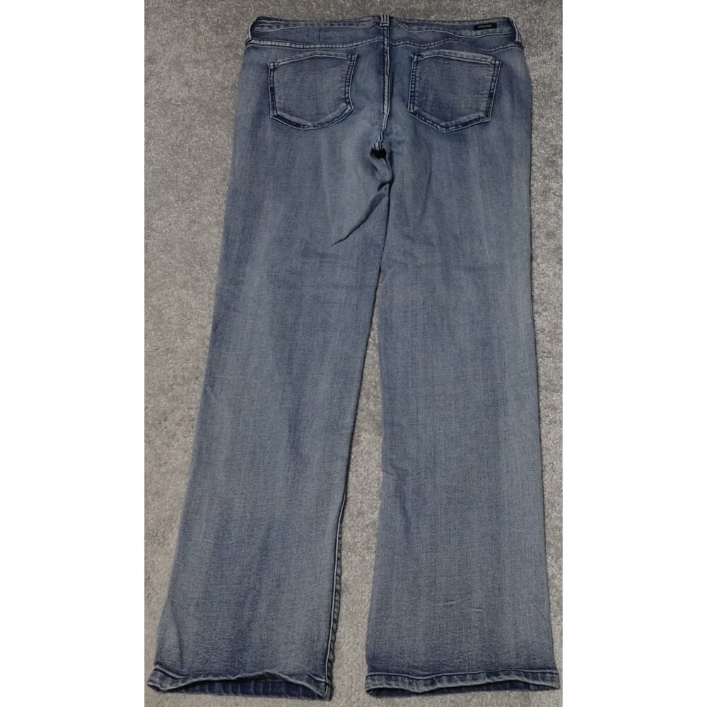 Liverpool Jeans Women's Size 12/31 Blue Denim Straight Mid Rise Workwear - Picture 6 of 13